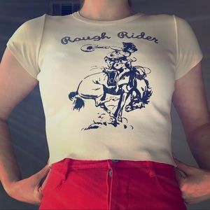 Brandy Melville Tops - Rough Rider Crop Top Brandy Melville Tops - Rough Rider Crop Top